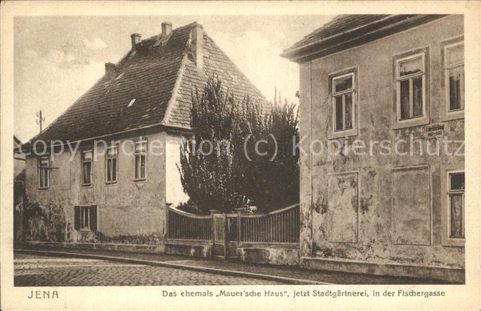 Jena Mauer Sche Haus Fischergasse Kat Jena Nr Wx72714 Oldthing