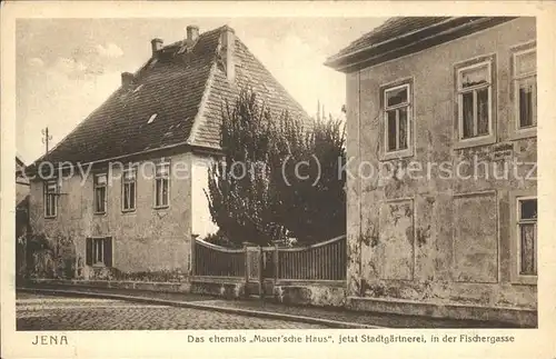 Jena Mauer sche Haus Fischergasse Kat. Jena