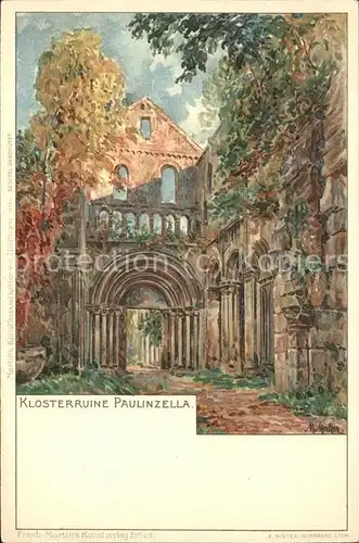 Paulinzella Klosterruine Kat. Rottenbach Thueringen
