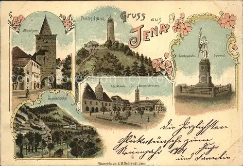 Jena Affenturm Fuchsturm Sophienhoehe Kat. Jena