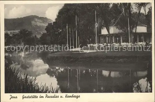 Jena Gaststaette im Paradies Kemberge Kat. Jena