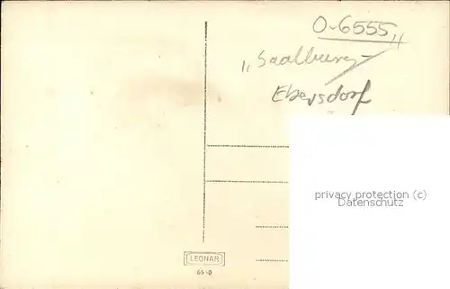 Ebersdorf Thueringen  Kat. Saalburg Ebersdorf