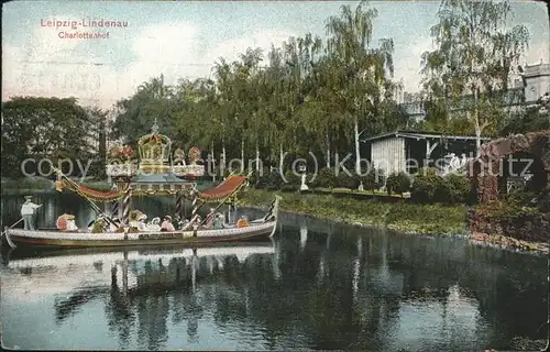 Leipzig Lindenau Charlottenhof Boot Krone Kat. Leipzig