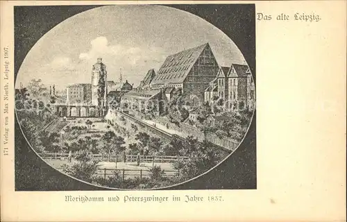 Leipzig Moritzdamm Peterswinger 1857 Kat. Leipzig