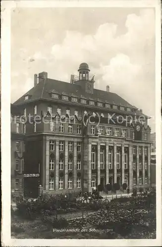 Leipzig Schulhaus Vorderansicht Kat. Leipzig