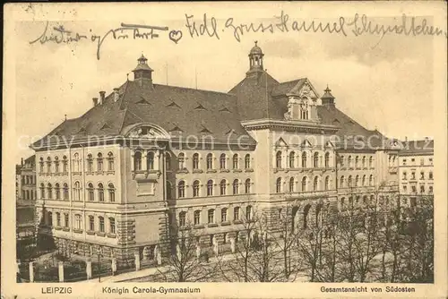 Leipzig Koenigin Carola Gymnasium  Kat. Leipzig