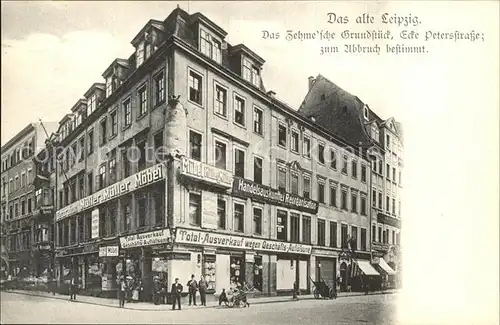 Leipzig Grundstueck Ecke Peterstr.  Kat. Leipzig