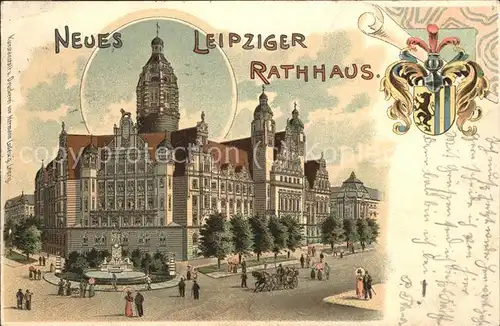 Leipzig Rathaus Wappen Kat. Leipzig