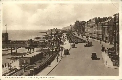 wz91814 Eastbourne Sussex Pier Carpet Gardens Kategorie. Eastbourne Alte Ansichtskarten