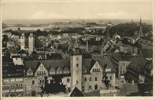 Freiberg Rathausblick Kat. Freiberg