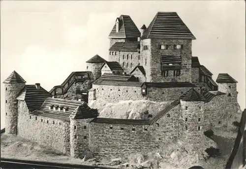 Frauenstein Sachsen Rekonstruktionsmodell Heimatmuseum Kat. Frauenstein Sachsen