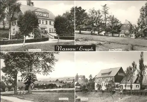 Nassau Erzgebirge Gemeindeamt Altes Forsthaus Schule Kat. Frauenstein Sachsen