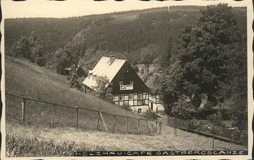 Holzhau Rechenberg Bienenmuehle Cafe Gastbergschanze Kat. Rechenberg Bienenmuehle