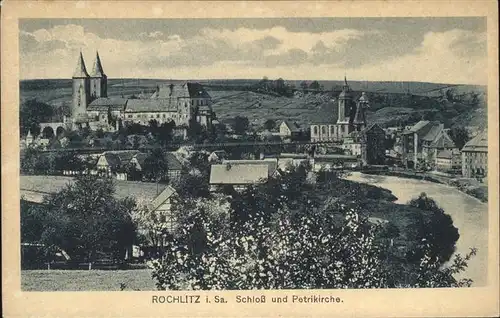 Rochlitz Sachsen Schloss und Petrikirche Kat. Rochlitz