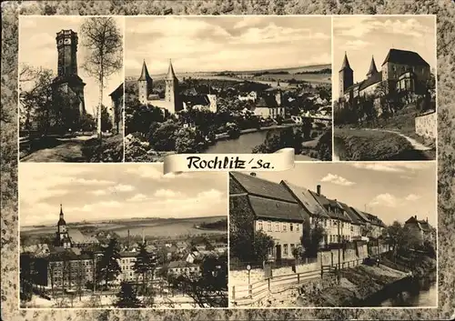 Rochlitz Sachsen Friedr Aug Turm Schloss Kirche Muldenpartie
 Kat. Rochlitz