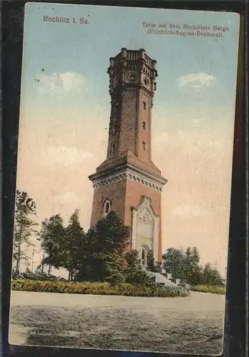 Rochlitz Sachsen Turm auf dem Rochlitzer Berg Friedr August Denkmal Kat. Rochlitz