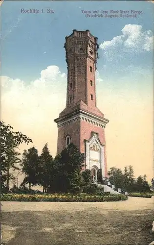 Rochlitz Sachsen Turm auf dem Rochlitzer Berg Friedr August Denkmal Kat. Rochlitz