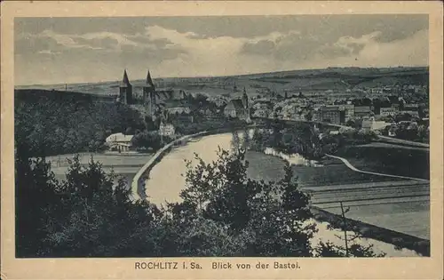 Rochlitz Sachsen Blick von der Bastei Kat. Rochlitz