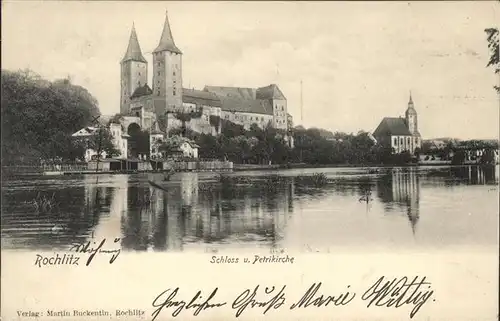 Rochlitz Sachsen Schloss und Petrikirche Kat. Rochlitz