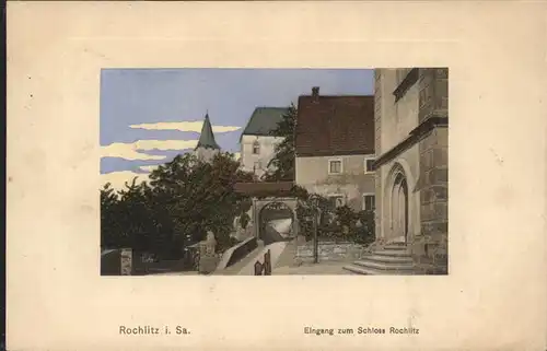 Rochlitz Sachsen Schloss Eingang Kat. Rochlitz