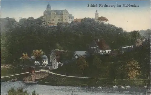 Rochsburg Schloss Muldenpartie Kat. Lunzenau
