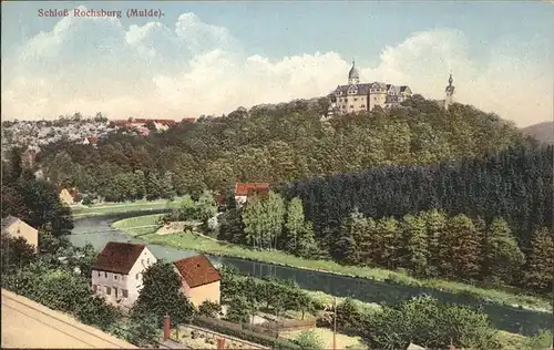 Rochsburg Schloss Muldenpartie Kat. Lunzenau