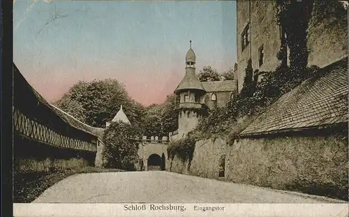 Rochsburg Schloss Eingang Kat. Lunzenau