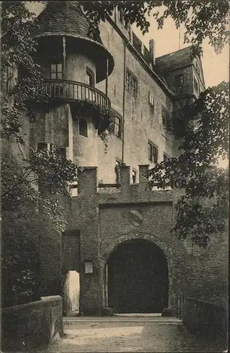 Rochsburg Schloss Eingang Kat. Lunzenau