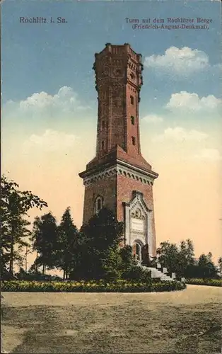 Rochlitz Sachsen Friedrich August Turm auf dem Rochlitzer Berg Kat. Rochlitz