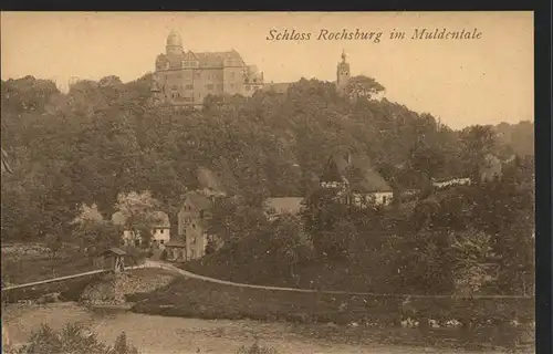 Rochsburg Schloss Muldenpartie Kat. Lunzenau