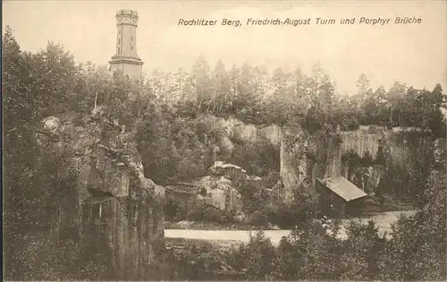 Rochlitz Sachsen Friedrich August Turm und Porphyr Brueche Kat. Rochlitz