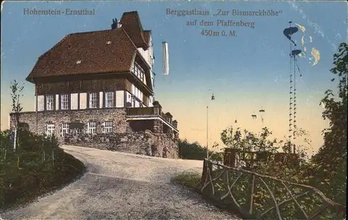 Hohenstein Ernstthal Berggasthaus Zur Bismarckhoehe Kat. Hohenstein Ernstthal