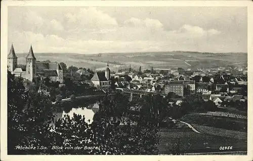 Rochlitz Sachsen Blick von der Bastei Kat. Rochlitz