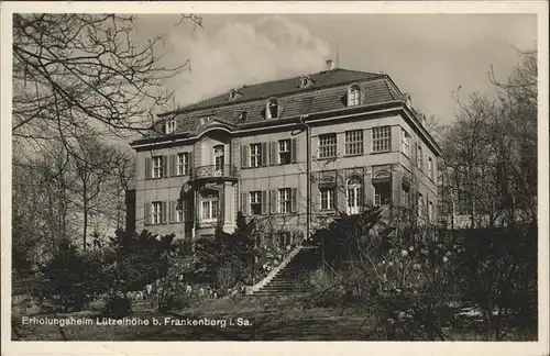 Frankenberg Sachsen Erholungsheim Luetzelhoehe Kat. Frankenberg Sachsen