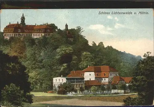 Lichtenwalde Sachsen Schloss und Muehle / Niederwiesa /Mittelsachsen LKR