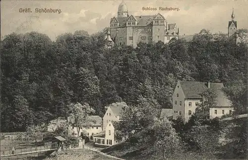 Rochsburg Schloss Muldenbruecke Kat. Lunzenau