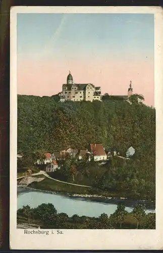 Rochsburg Schloss mit Mulde Kat. Lunzenau