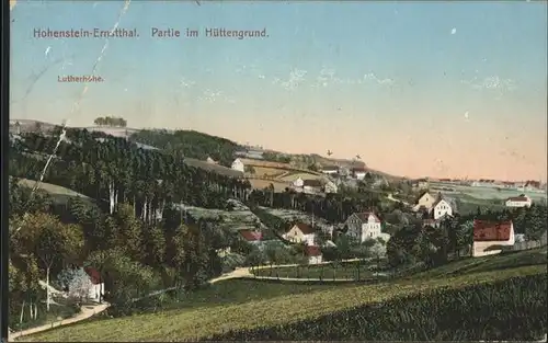 Hohenstein Ernstthal Huettengrund Panorama Kat. Hohenstein Ernstthal