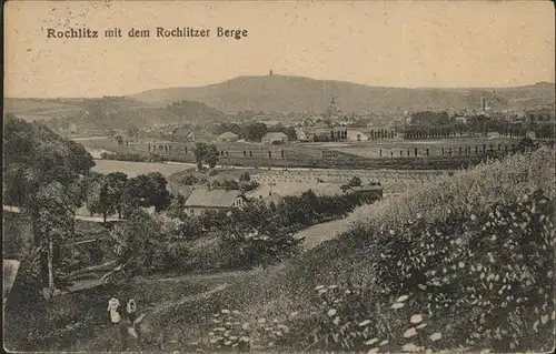 Rochlitz Sachsen Panorama Kat. Rochlitz