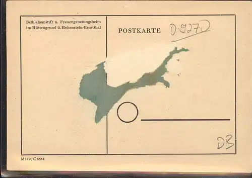 Hohenstein Ernstthal Bethlehemstift im Huettengrunde Kat. Hohenstein Ernstthal