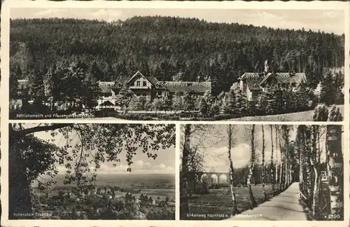 Hohenstein Ernstthal Bethlehemstift Frauengenesungsheim Panorama Birkenweg Haynholz Kat. Hohenstein Ernstthal