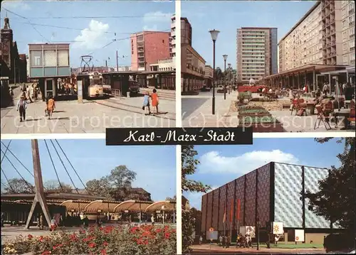 Karl Marx Stadt Rosenhof u.Omnibusbahnhof Kat. Chemnitz