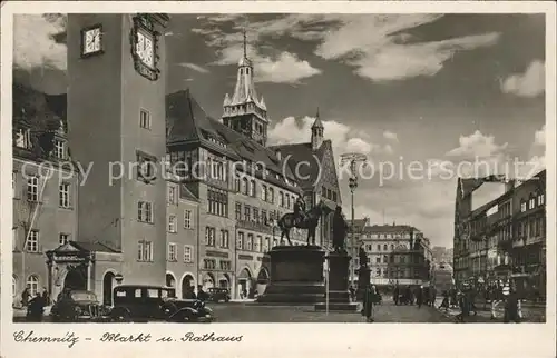 Chemnitz Markt u.Rathaus Kat. Chemnitz