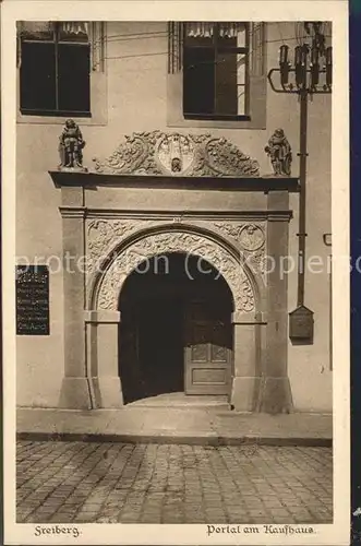 Freiberg Sachsen Portal am Kaufhaus Kat. Freiberg