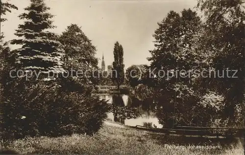 Freiberg Sachsen Partie im Johannispark Kat. Freiberg