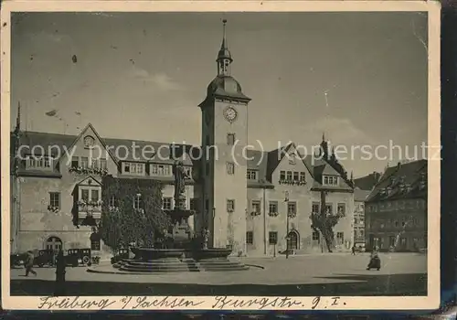 Freiberg Sachsen Rathaus am Obermarkt Kat. Freiberg