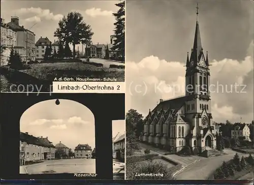 Oberfrohna Rosenhof u.Lutherkirche Kat. Limbach Oberfrohna