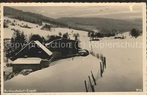 Burkhardtsdorf Im Winter Kat. Burkhardtsdorf