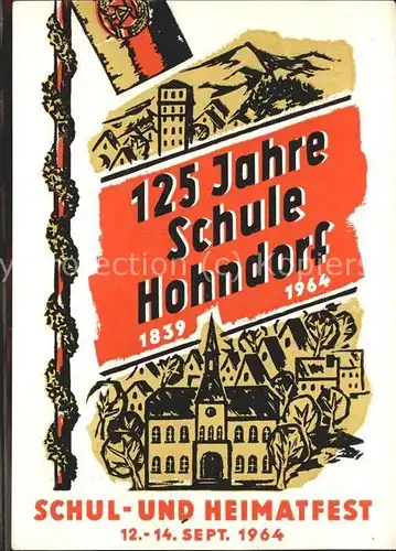 Hohndorf Stollberg Jubilaeum 125 Jahre Schule Hohndorf (mit Sonderstempel) Kat. Hohndorf Stollberg