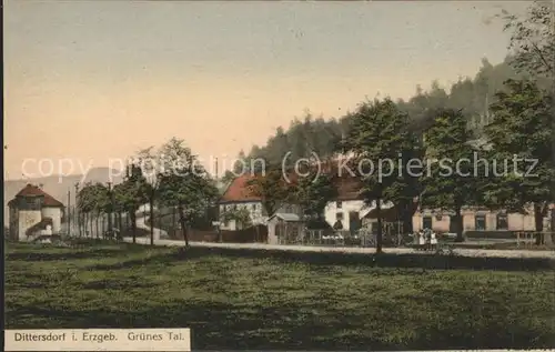 Dittersdorf Loessnitz Erzgebirge Gruenes Tal Kat. Loessnitz